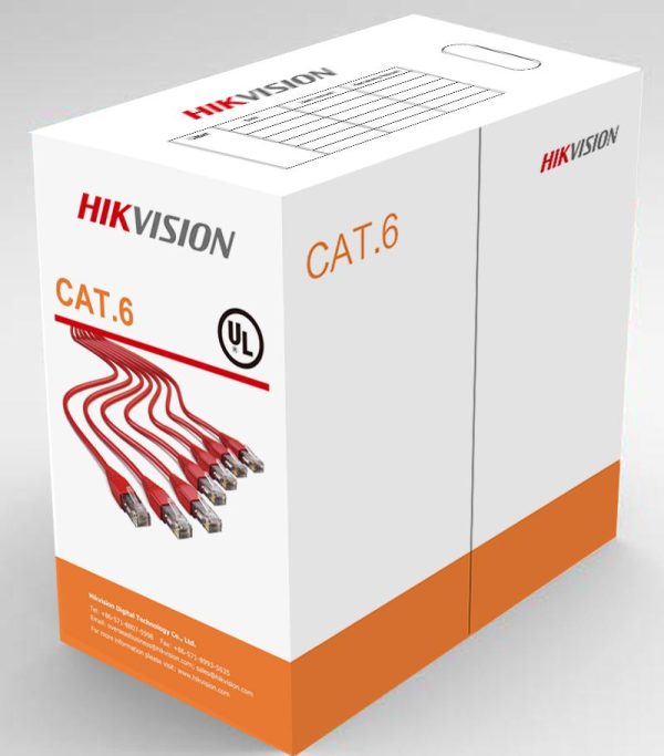 Cablu UTP CAT.6, 305 metri, DS-1LN6-UE-W; Diametru fir: 0.53mm, OFC,