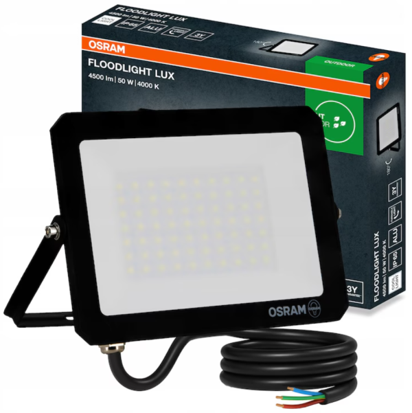 Proiector LED Osram LUX, 50W, 220-240V, 4500 lm, lumina neutra