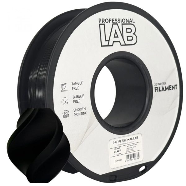 Filament 3D Proffesional Lab, Diamentru 1.75mm, Greutate: 1KG, Culoare: Negru,