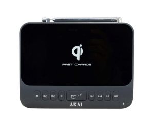 Radio cu ceas Akai USB/BT AKAI ACRB-1000, Wireless Fast Charging,