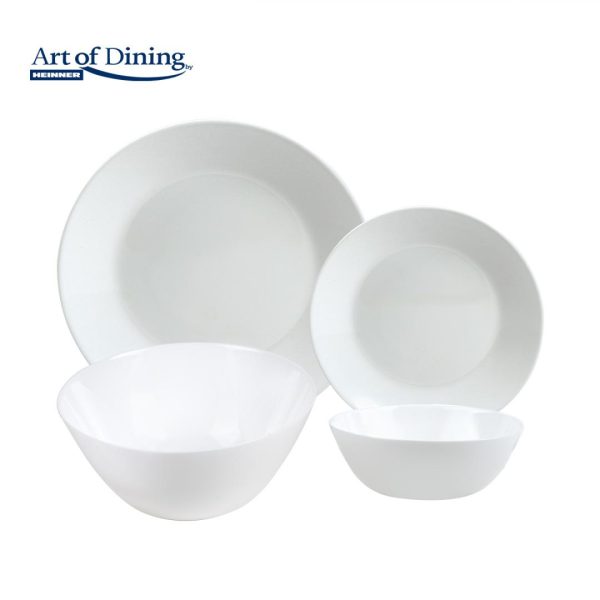 SERVICIU MASA DIN OPAL ALB 19 PIESE, ARIANA, ART OF