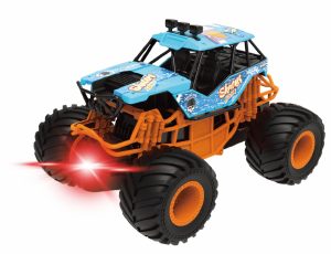 MASINUTA CU LUMINI, SUNETE SI FRICTIUNE, SCARA 1/24, 19CM, ALBASTRU