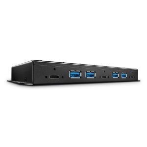 Hub USB LINDY 7 Port USB 3.2 Gen 2 Metal