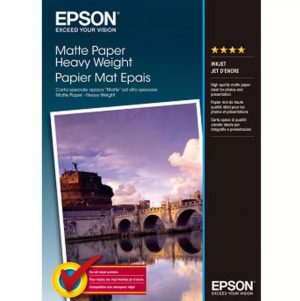 EPSON A4  MATTE PHOTO PAPER 50 SHEETS, 167gsm.