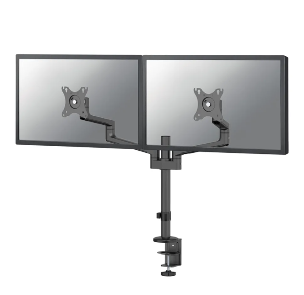 Brat dublu monitor Neomounts DS60-425BL2; pentru display-uri cu diagonale 17"-27",
