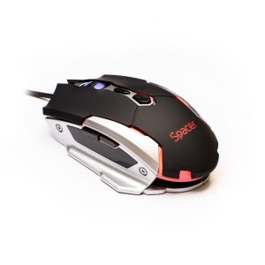 Mouse Gaming SPACER SPGM-PULSAR-LITE, 3200 - 3800 dpi, Multicolor