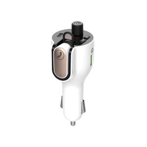 Modulator auto FM Spacer cu casca Bluetooth 5.0, earphone 30mAh,