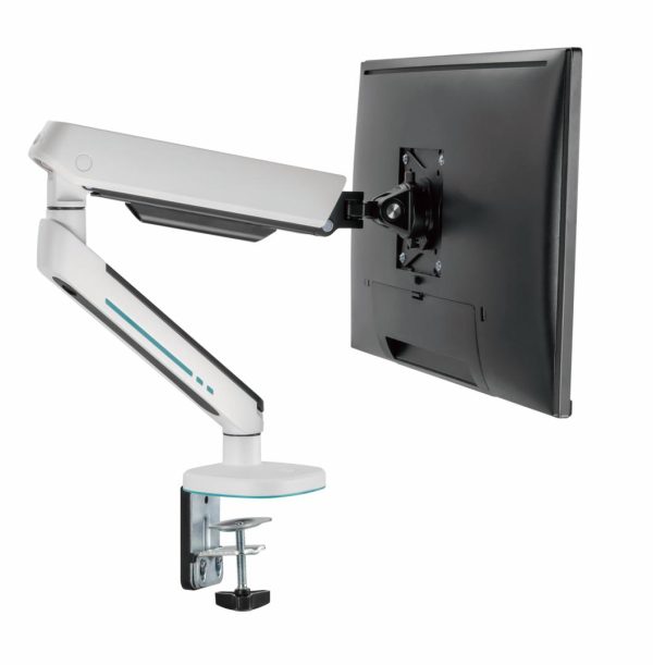 Suport monitor Serioux SRXA-MM54-C012WH, Material: Oțel, Aluminiu, Plastic, Suprafață finisaj