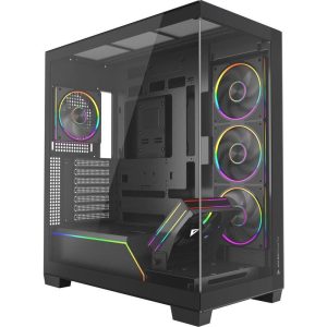 Carcasa ALPHAGEAR Mirage mark 3, RGB, Mid Tower, Black