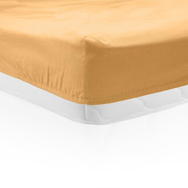 CEARCEAF PAT CU ELASTIC 180X200 CM GALBEN PAL