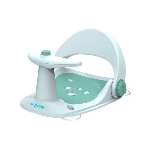 Scaun baie bebe cu ghidon , spatar reglabil , verde,