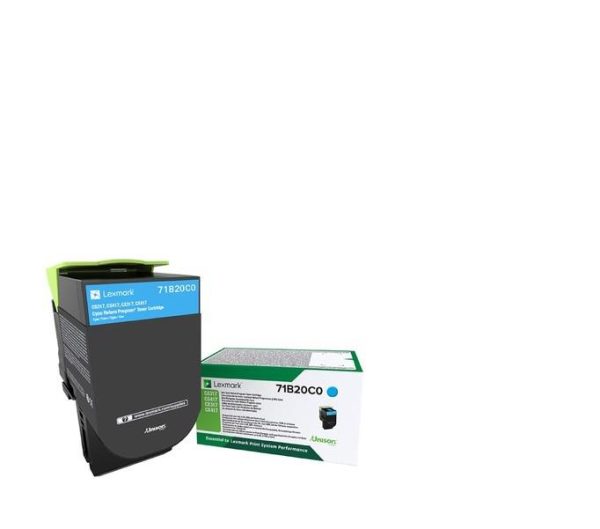 Toner Lexmark 71B20C0, Cyan