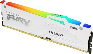 Memorie RAM Kingston FURY Beast RGB White, 32 GB DDR5,