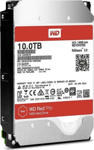 HDD NAS WD Red Pro, 10TB, 7200 RPM, 256MB, SATA