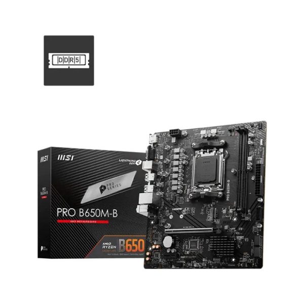 Placa de baza MSI PRO B650M-B, Socket AM5, DDR5, Micro-ATX
