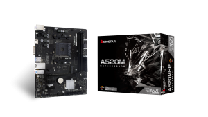 Placa de baza Biostar A520MHP, Socket AM4, DDR4, Micro-ATX
