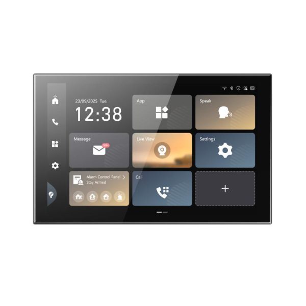 Monitor videointerfon color Hikvision DS-KH9570-WTE1/S, 10.1-inch colorful IPS touch screen, rezolutie: 1920 ×