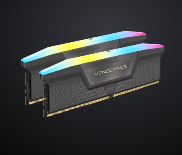 Memorie RAM Corsair Vengeance RGB, 32GB DDR5, 6000MHz, CL38