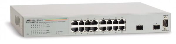 Switch ALLIED TELESIS GS950, 16 port, 10/100/1000 Mbps