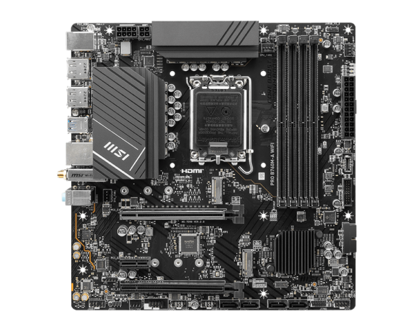 Placa de baza MSI PRO B760M-A WIFI, Socket 1700, DDR5,