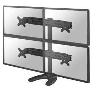 Suport cvadruplu monitor de birou Neomounts FPMA-D700DD4; pentru display-uri cu