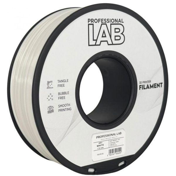 Filament 3D Proffesional Lab, Diamentru 1.75mm, Greutate: 1KG, Culoare: Alb,