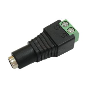 Conector de alimentare (MAMA), 12V, cu surub, 5.5*2.1mm, LN-CT02G, pachet