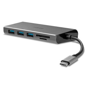 Hub USB Lindy DST-Mini Plus, USB-C, 7 porturi, HDMI, RJ-45,