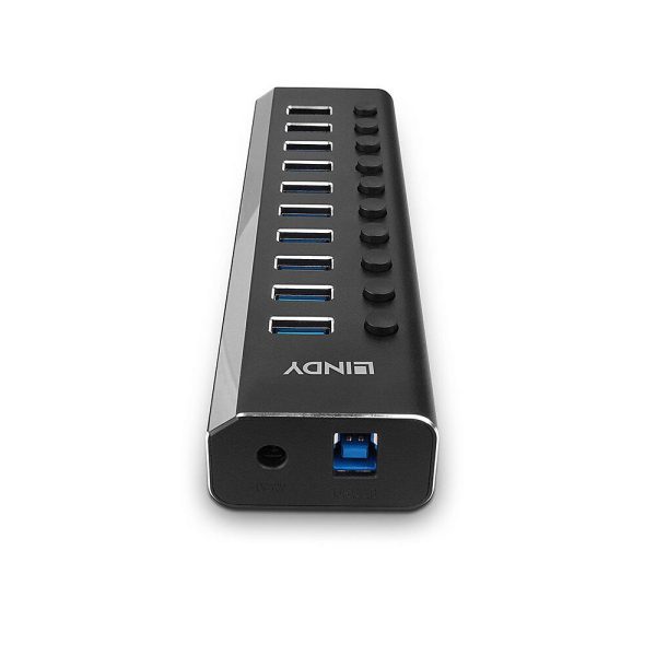 Hub USB LINDY 10 Port USB 3.0 Hub with On/Off