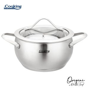 CRATITA INOX+CAPAC 16X9 CM, 1.8L, NICOLAI TAND, ORIGINI, COOKING BY