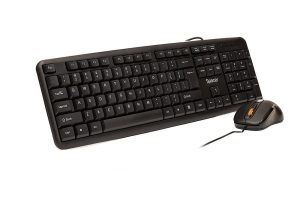 Kit Wired tastatura si mouse SPACER SPDS-S6201, taste numerice, Negru