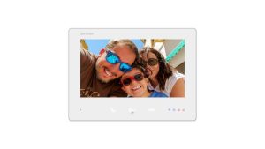 Monitor videointerfon color Hikvision DS-KH7300EY-WTE2/White, 7-inch, rezolutie: 1024 × 600,