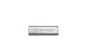 Memorie USB Kingston IronKey Locker+ 50 128GB, USB Type-A, Argintiu