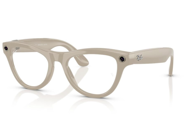 RayBan Meta Skyler Shiny Chalk Gray / G15 Green