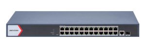 Switch PoE Hikvision SWITCH 24+2 GIGABIT POE: 24 × Gigabit