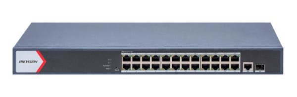 Switch PoE Hikvision SWITCH 24+2 GIGABIT POE: 24 × Gigabit