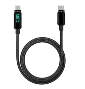 Cablu Lemontti Screen Digital Display Type-C la Type-C, Fast Charge,
