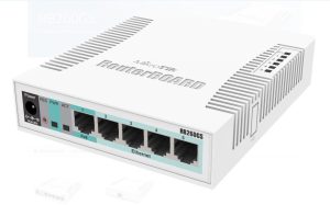MIKROTIK SMALL SOHO SWITCH RB260GS CSS106-1G-1S, 5 X GIGABIT, Dimensiuni: