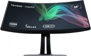 Monitor Consumer ViewSonic VP3881A, 38", 3840 x 1600 pixeli, Black,