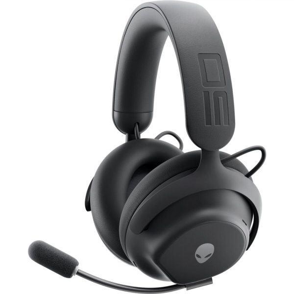 Casti Gaming Over-ear Alienware Pro, Wireless/Wired, Noise Canceling, Negru