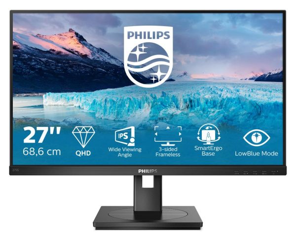 Monitor Consumer Philips S Line 275S1AE/00, 27", 2560 x 1440
