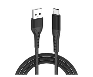 Cablu Lemontti Bending Aluminum USB-A la Type-C, Fast Charge, lungime