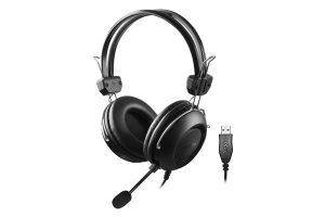 Casti Head-band A4TECH HU-35, Wired, Negru