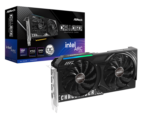 Placa video ASRock Intel Arc B570, 10GB GDDR6, PCI Express