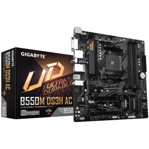 Placa de baza Gigabyte B550M DS3H AC, Socket AM4, DDR4,