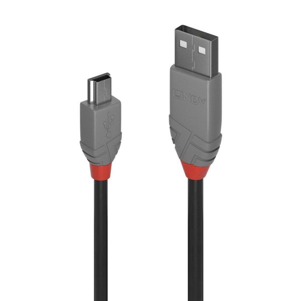 Cablu transfer Lindy LY-36725, USB 2.0 Type A to Mini-B,
