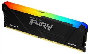 Memorie RAM Kingston FURY Beast RGB, 8GB DDR4, 3200MHz, CL16