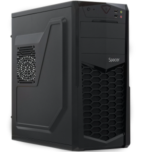 Carcasa SPACER Krypton, Mid Tower, Black