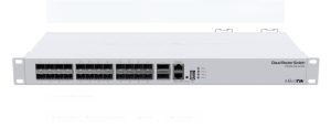 MIKROTIK, 24 Port QSFP+ 2 SFP L3 Managed Switch, CRS326-24S+2Q+RM,