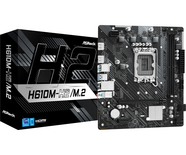 Placa de baza ASRock H610M-H2/M.2, Socket 1700, DDR4, Micro-ATX